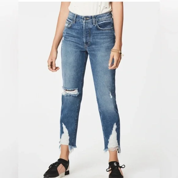 CARMAR Chara Emelia distressed Crop Jeans - Picture 1 of 14